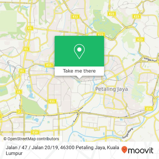 Jalan / 47 / Jalan 20 / 19, 46300 Petaling Jaya map