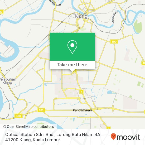 Optical Station Sdn. Bhd., Lorong Batu Nilam 4A 41200 Klang map
