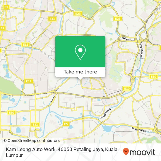 Peta Kam Leong Auto Work, 46050 Petaling Jaya