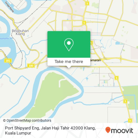 Peta Port Shipyard Eng, Jalan Haji Tahir 42000 Klang