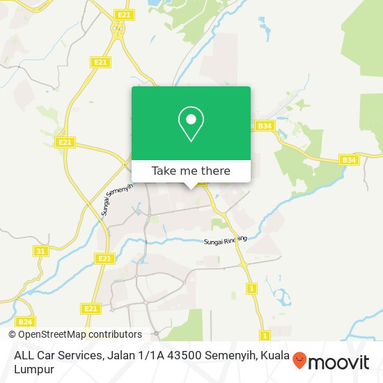 ALL Car Services, Jalan 1 / 1A 43500 Semenyih map