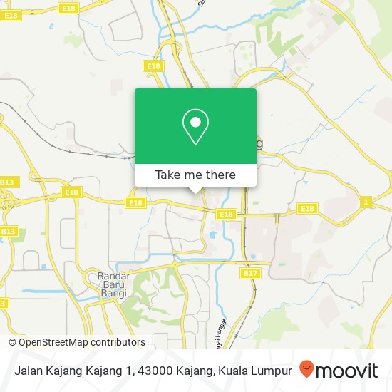 Jalan Kajang Kajang 1, 43000 Kajang map