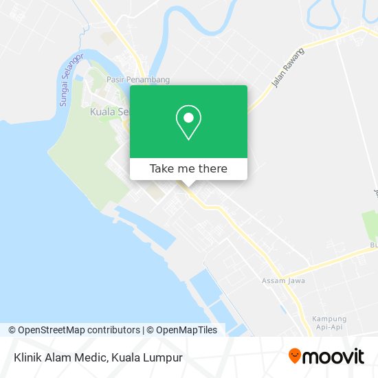 Klinik Alam Medic map