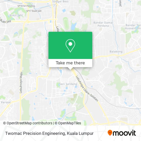 Twomac Precision Engineering map