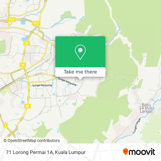 71 Lorong Permai 1A map
