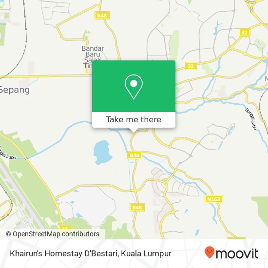 Khairun's Homestay D'Bestari map