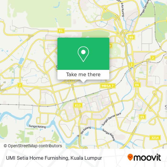 UMI Setia Home Furnishing map