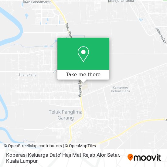 Peta Koperasi Keluarga Dato' Haji Mat Rejab Alor Setar