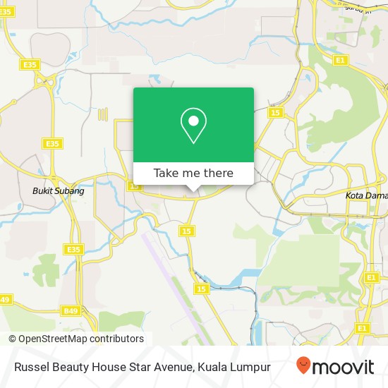 Russel Beauty House Star Avenue map