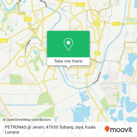 Peta PETRONAS @ Jeram, 47650 Subang Jaya
