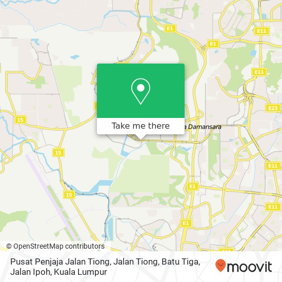 Pusat Penjaja Jalan Tiong, Jalan Tiong, Batu Tiga, Jalan Ipoh map