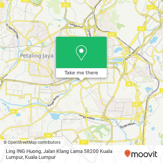 Ling ING Huong, Jalan Klang Lama 58200 Kuala Lumpur map