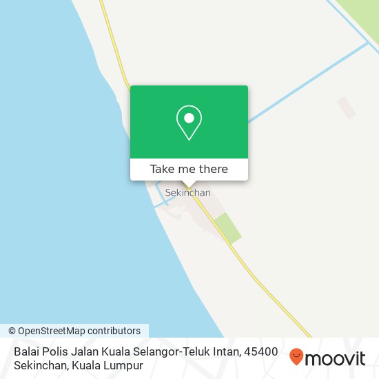 Peta Balai Polis Jalan Kuala Selangor-Teluk Intan, 45400 Sekinchan
