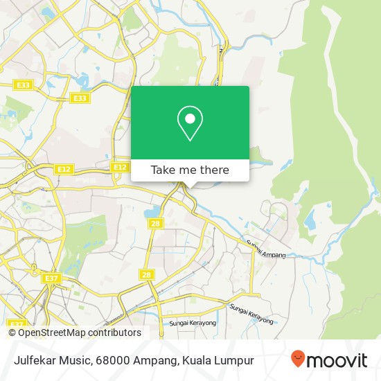 Julfekar Music, 68000 Ampang map