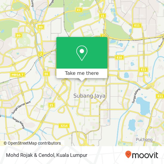 Mohd Rojak & Cendol map