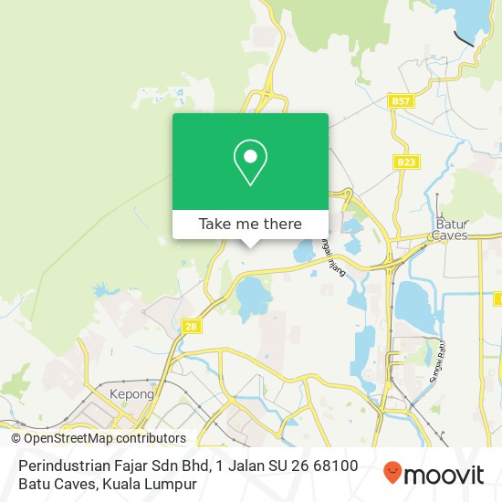 Peta Perindustrian Fajar Sdn Bhd, 1 Jalan SU 26 68100 Batu Caves