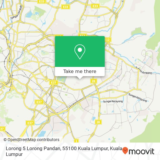 Peta Lorong 5 Lorong Pandan, 55100 Kuala Lumpur