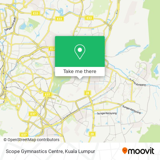 Scope Gymnastics Centre map