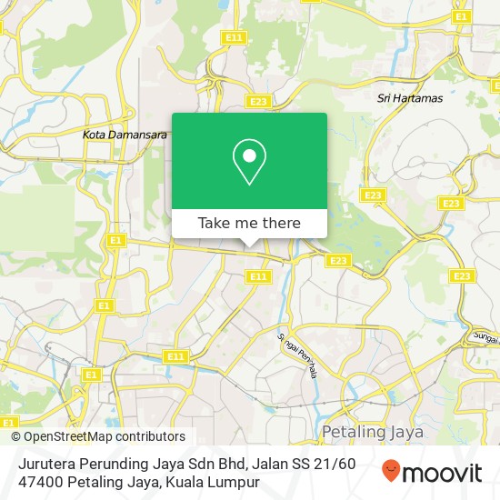 Jurutera Perunding Jaya Sdn Bhd, Jalan SS 21 / 60 47400 Petaling Jaya map