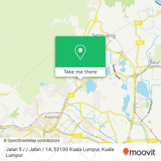 Peta Jalan 5 / / Jalan / 1A, 52100 Kuala Lumpur