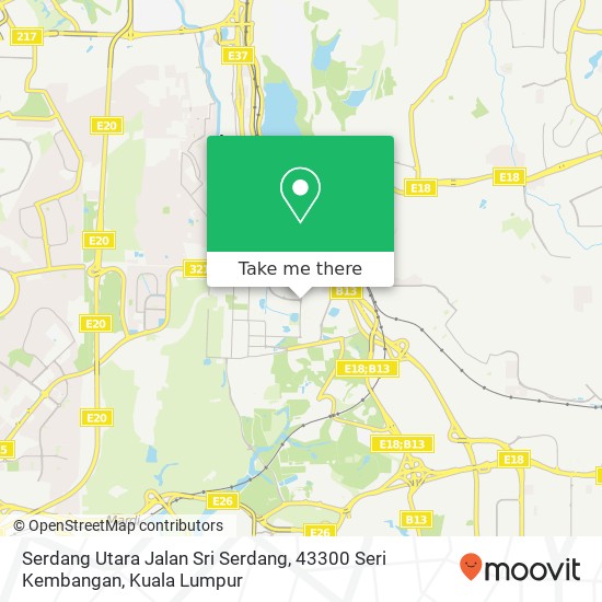 Peta Serdang Utara Jalan Sri Serdang, 43300 Seri Kembangan