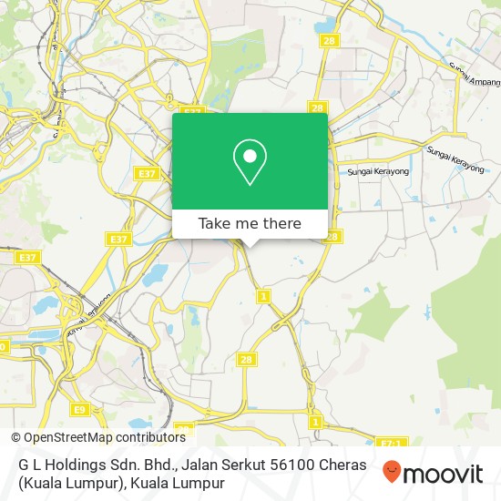 G L Holdings Sdn. Bhd., Jalan Serkut 56100 Cheras (Kuala Lumpur) map