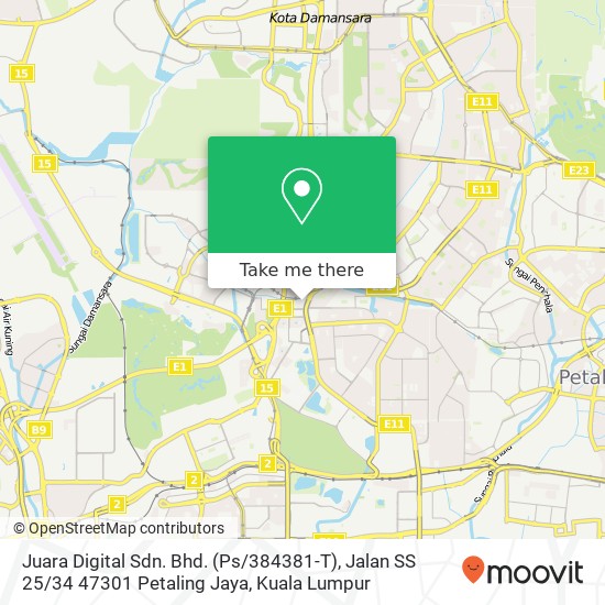 Peta Juara Digital Sdn. Bhd. (Ps / 384381-T), Jalan SS 25 / 34 47301 Petaling Jaya