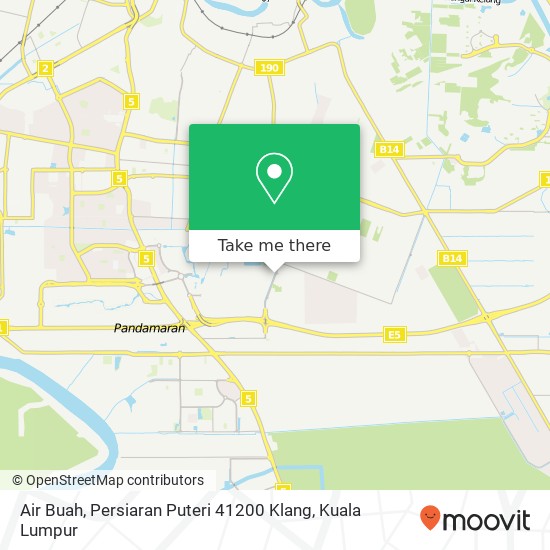 Air Buah, Persiaran Puteri 41200 Klang map