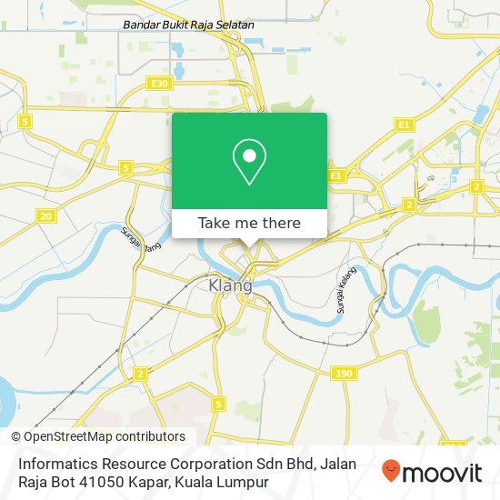 Informatics Resource Corporation Sdn Bhd, Jalan Raja Bot 41050 Kapar map