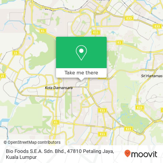 Bio Foods S.E.A. Sdn. Bhd., 47810 Petaling Jaya map