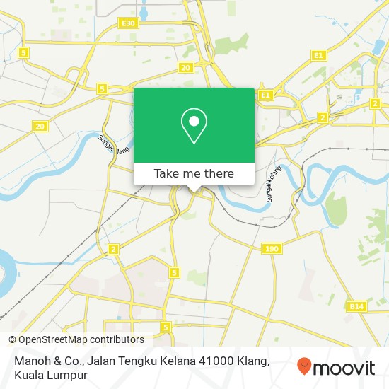 Peta Manoh & Co., Jalan Tengku Kelana 41000 Klang