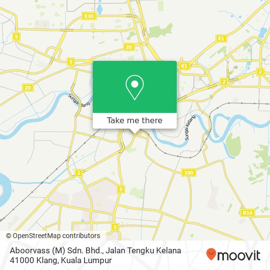 Aboorvass (M) Sdn. Bhd., Jalan Tengku Kelana 41000 Klang map