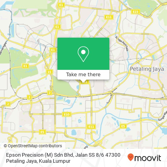 Epson Precision (M) Sdn Bhd, Jalan SS 8 / 6 47300 Petaling Jaya map