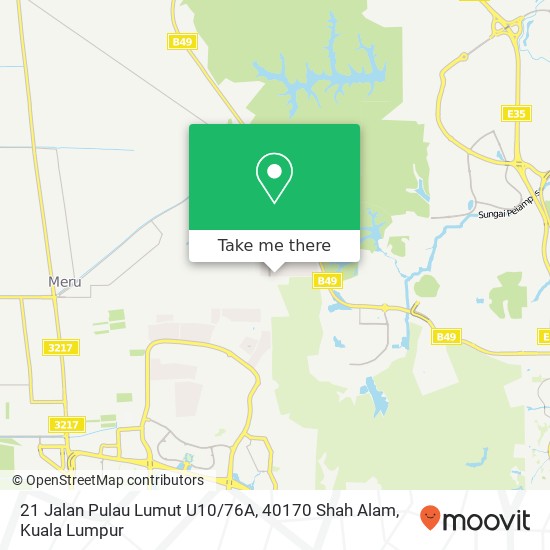 21 Jalan Pulau Lumut U10 / 76A, 40170 Shah Alam map