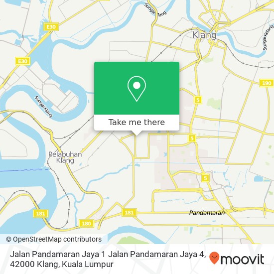 Peta Jalan Pandamaran Jaya 1 Jalan Pandamaran Jaya 4, 42000 Klang