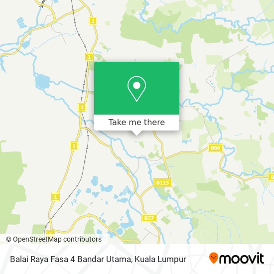 Balai Raya Fasa 4 Bandar Utama map
