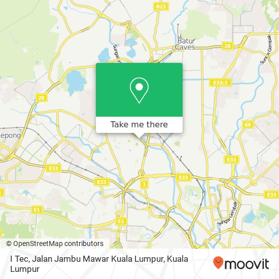I Tec, Jalan Jambu Mawar Kuala Lumpur map