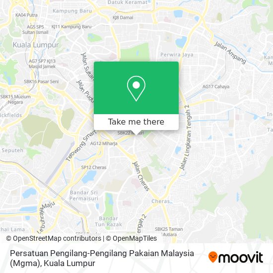 Peta Persatuan Pengilang-Pengilang Pakaian Malaysia (Mgma)
