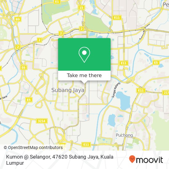 Kumon @ Selangor, 47620 Subang Jaya map