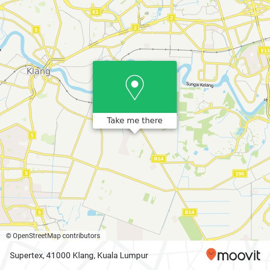 Peta Supertex, 41000 Klang
