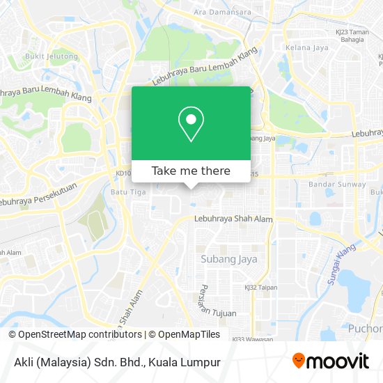 Akli (Malaysia) Sdn. Bhd. map