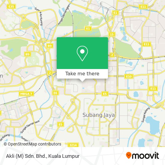 Akli (M) Sdn. Bhd. map