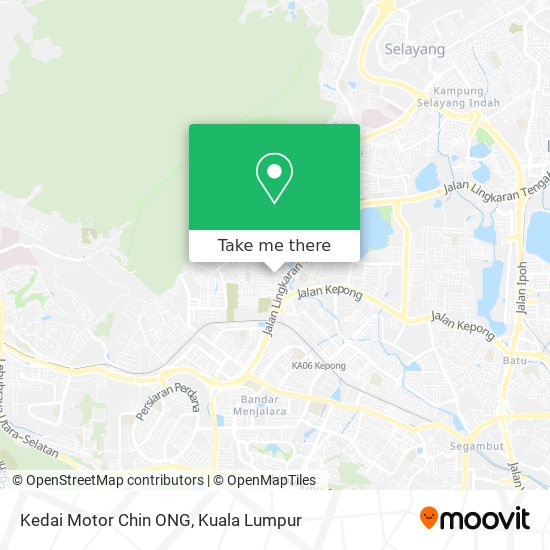 Peta Kedai Motor Chin ONG