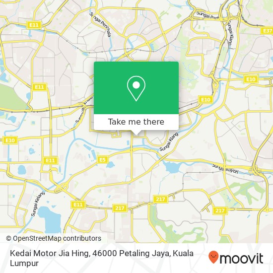 Peta Kedai Motor Jia Hing, 46000 Petaling Jaya