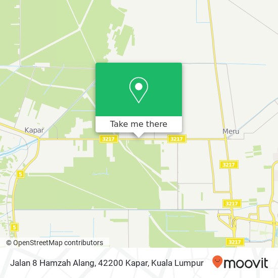 Peta Jalan 8 Hamzah Alang, 42200 Kapar