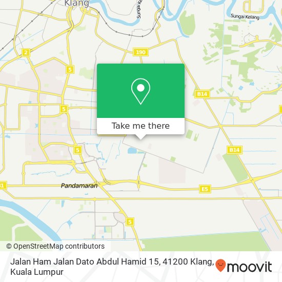 Peta Jalan Ham Jalan Dato Abdul Hamid 15, 41200 Klang