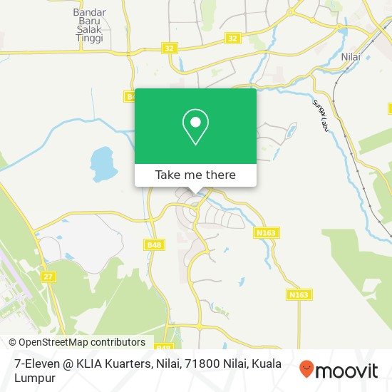 7-Eleven @ KLIA Kuarters, Nilai, 71800 Nilai map