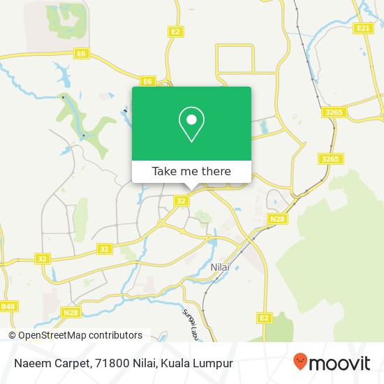 Naeem Carpet, 71800 Nilai map