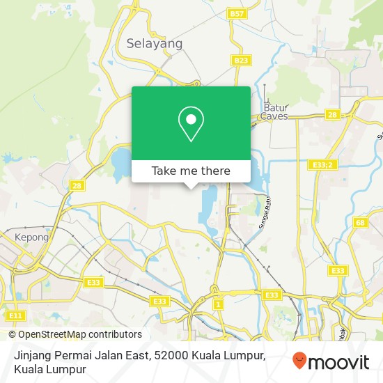 Jinjang Permai Jalan East, 52000 Kuala Lumpur map