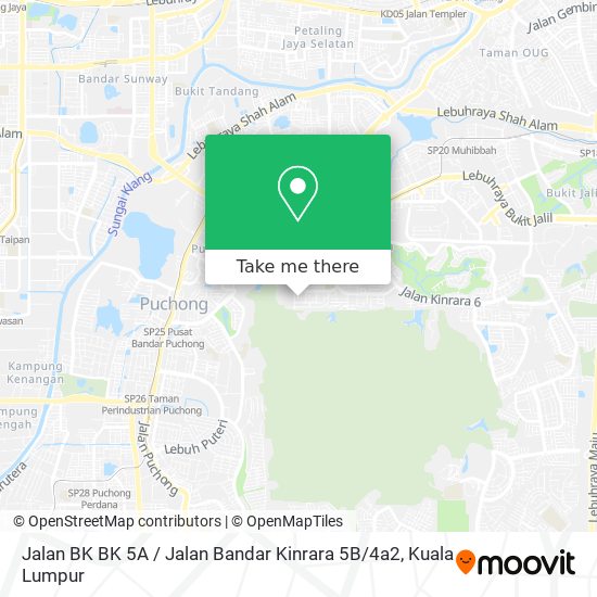 Jalan BK BK 5A / Jalan Bandar Kinrara 5B / 4a2 map